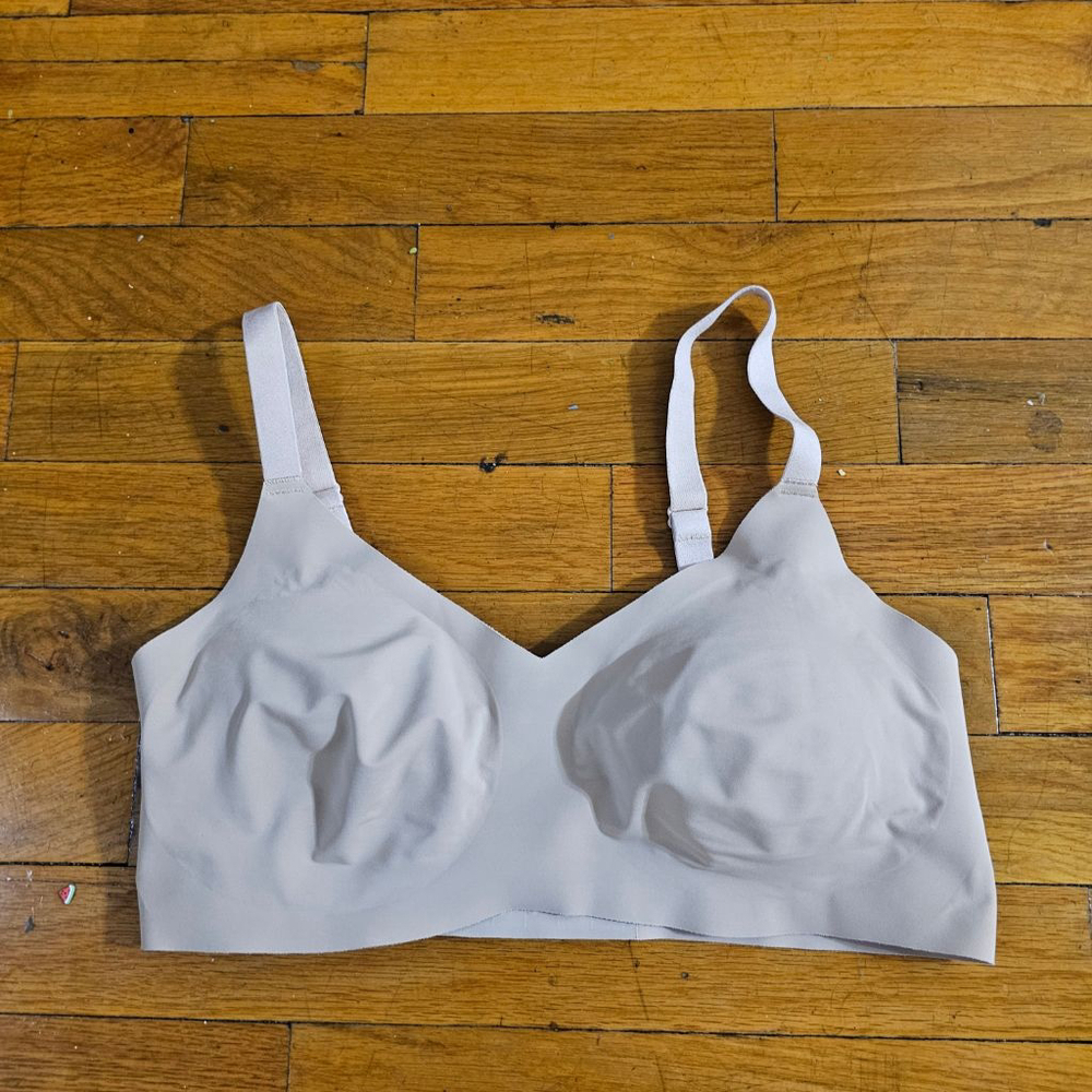 Knix Bra Women's Tan White Size 4 - Picture 1 of 4
